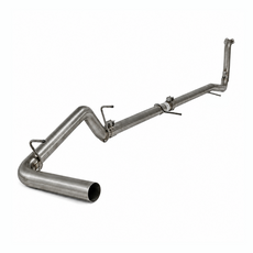 Stainless steel TURBO BACK exhaust pipe FOR 2.8L DURAMAX LWN engine displayed on a white background