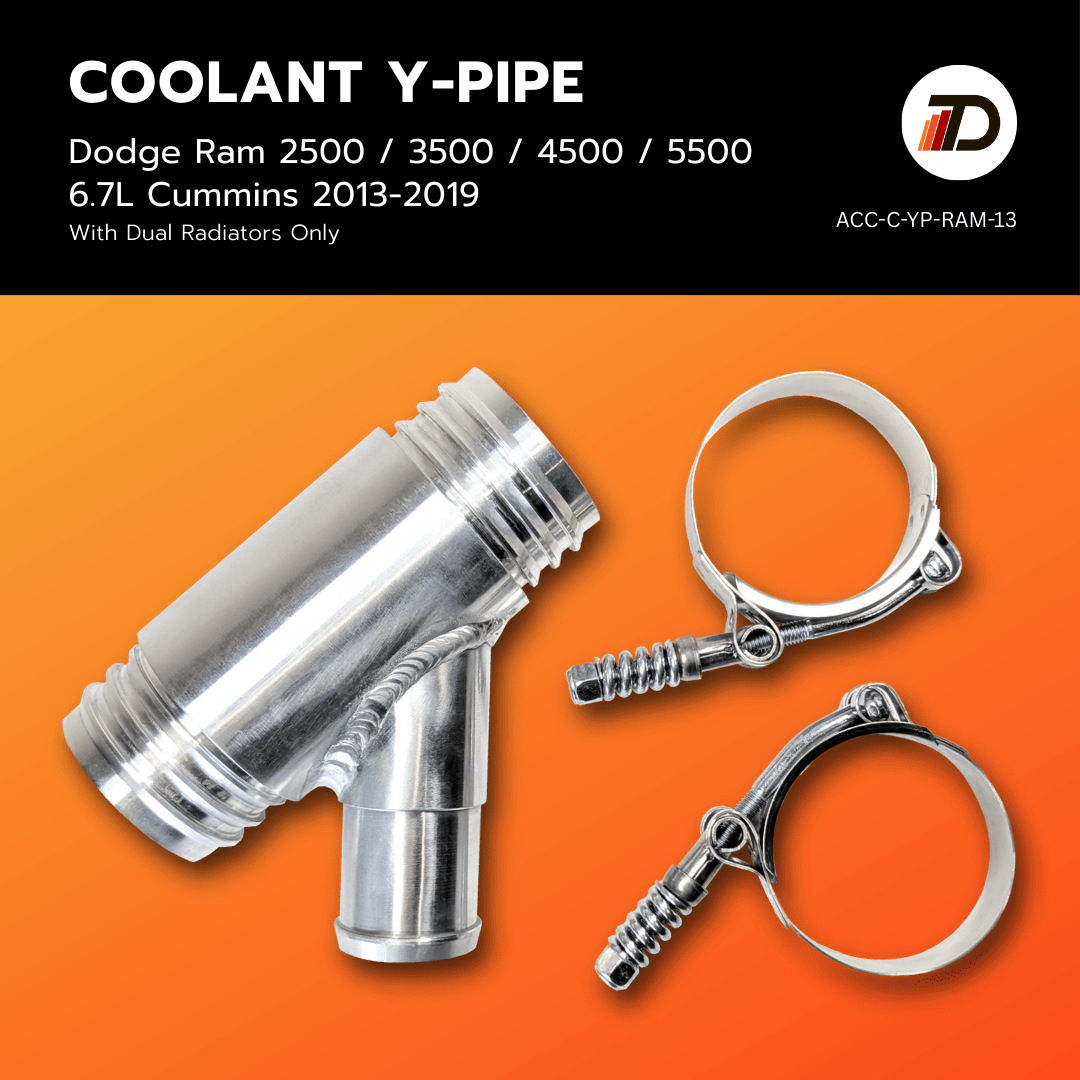 Black Bandit Coolant Y-Pipe Ram Cummins 6.7L - Aluminum Coolant Y-Pipe (2013-2019)