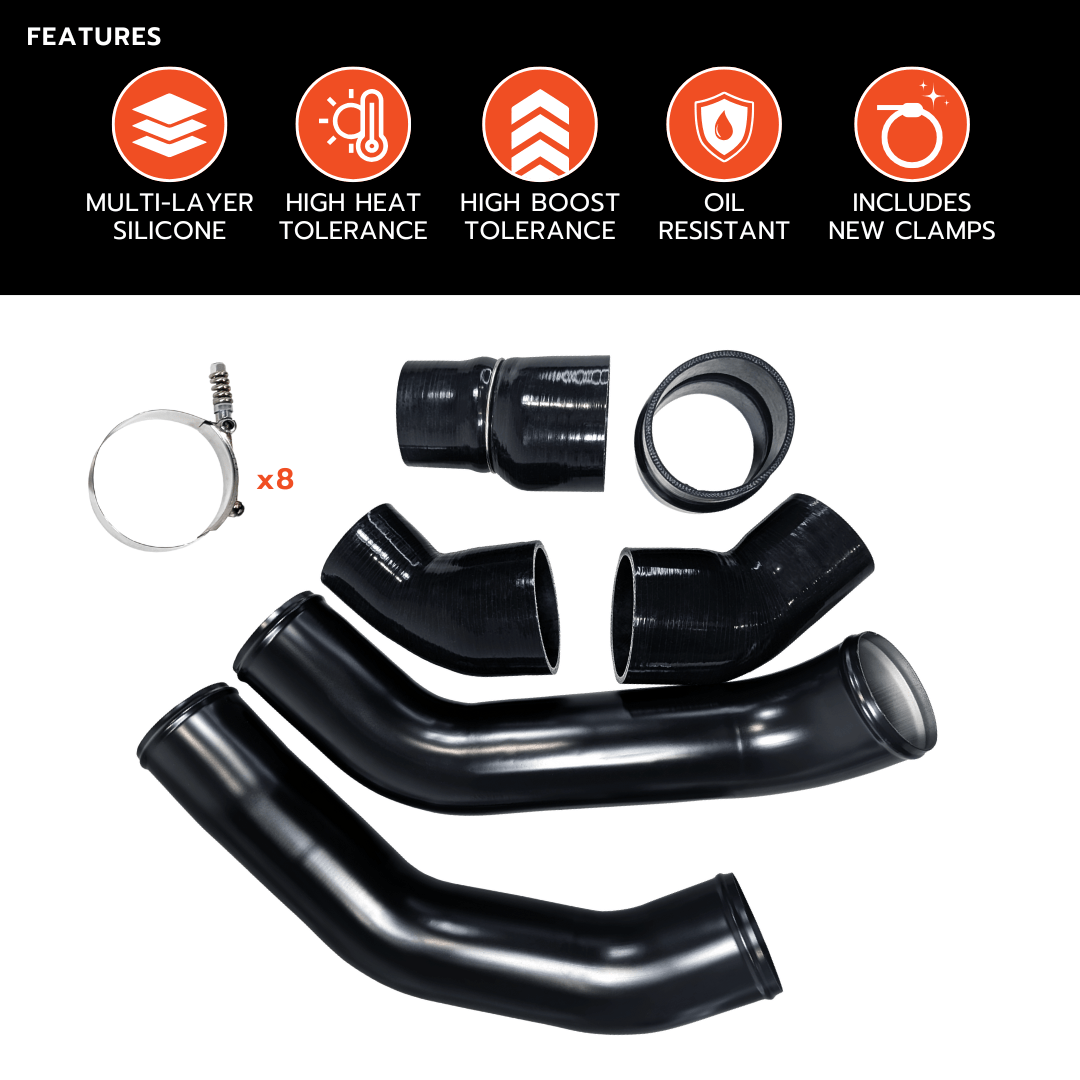 Black Bandit Hose Kit Ram Cummins 6.7L - Silicone Intercooler Hose Kit (2013-2018)