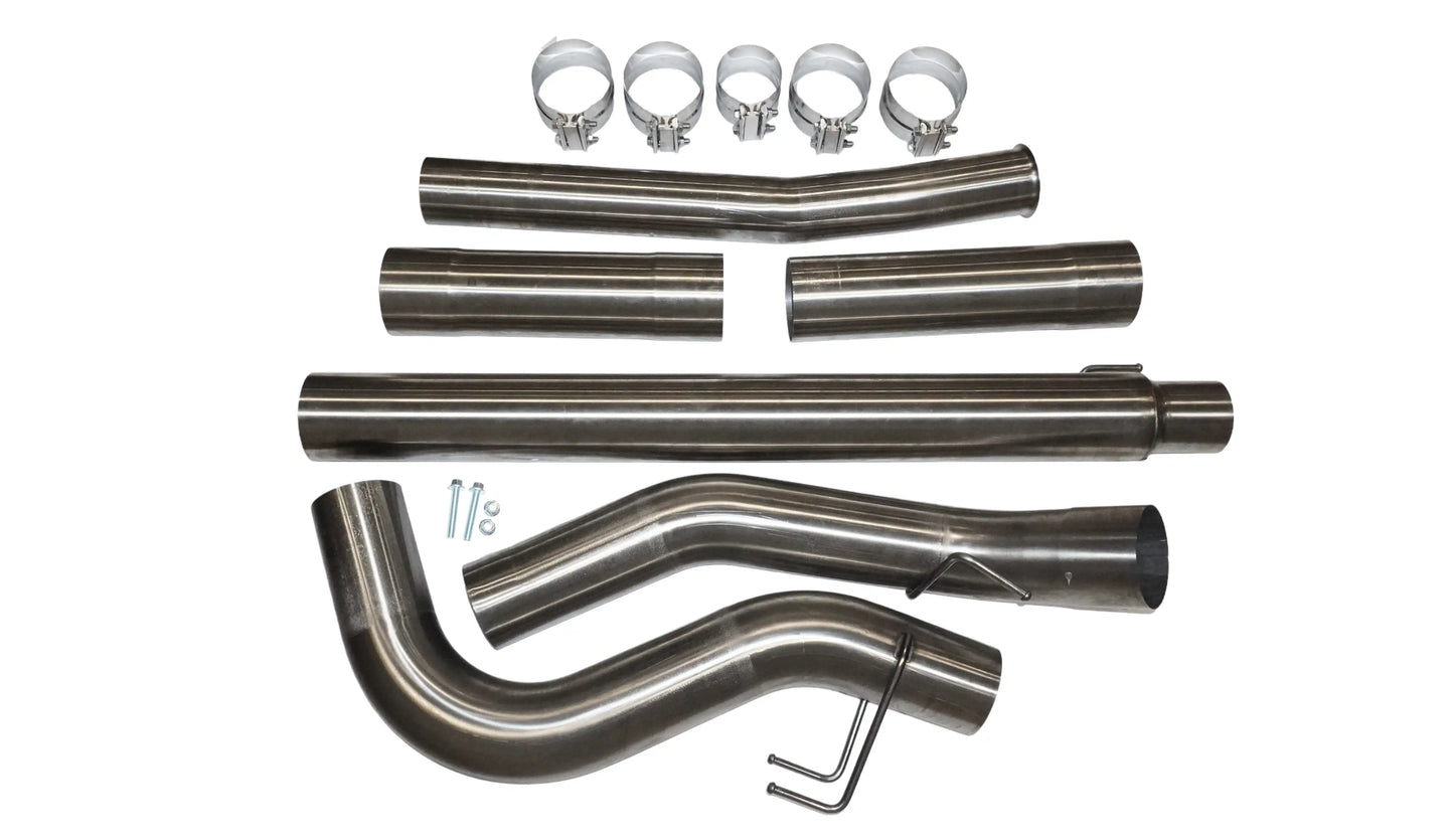 Black Bandit Race Exhaust 304 Stainless Steel Ford Powerstroke 6.7L - 5" Downpipe-Back Race Exhaust (2011-2022)