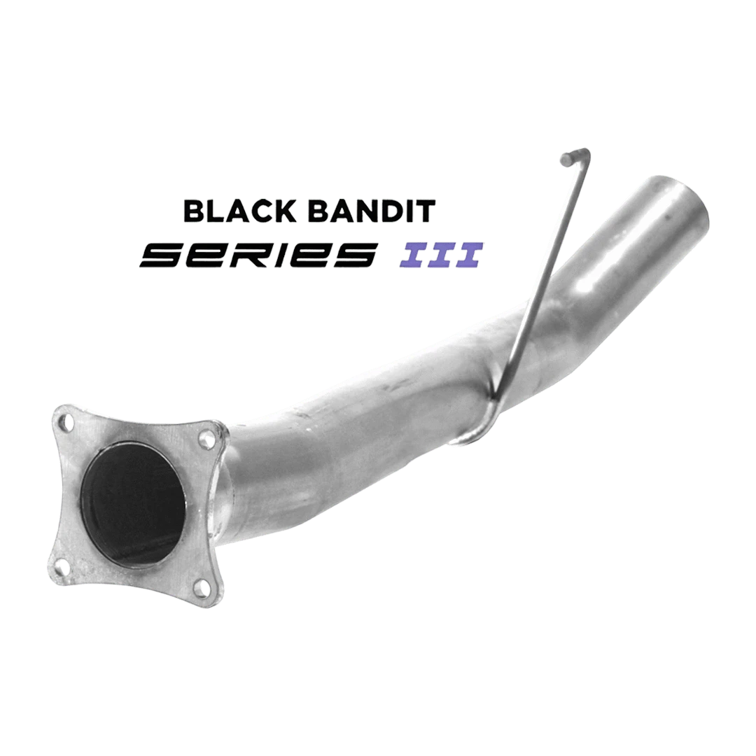 Black Bandit Race Pipes 304 Stainless Steel Ram Cummins 6.7L Cab & Chassis 4" SCR Urea Race Pipe Under 70" (2011-2012)