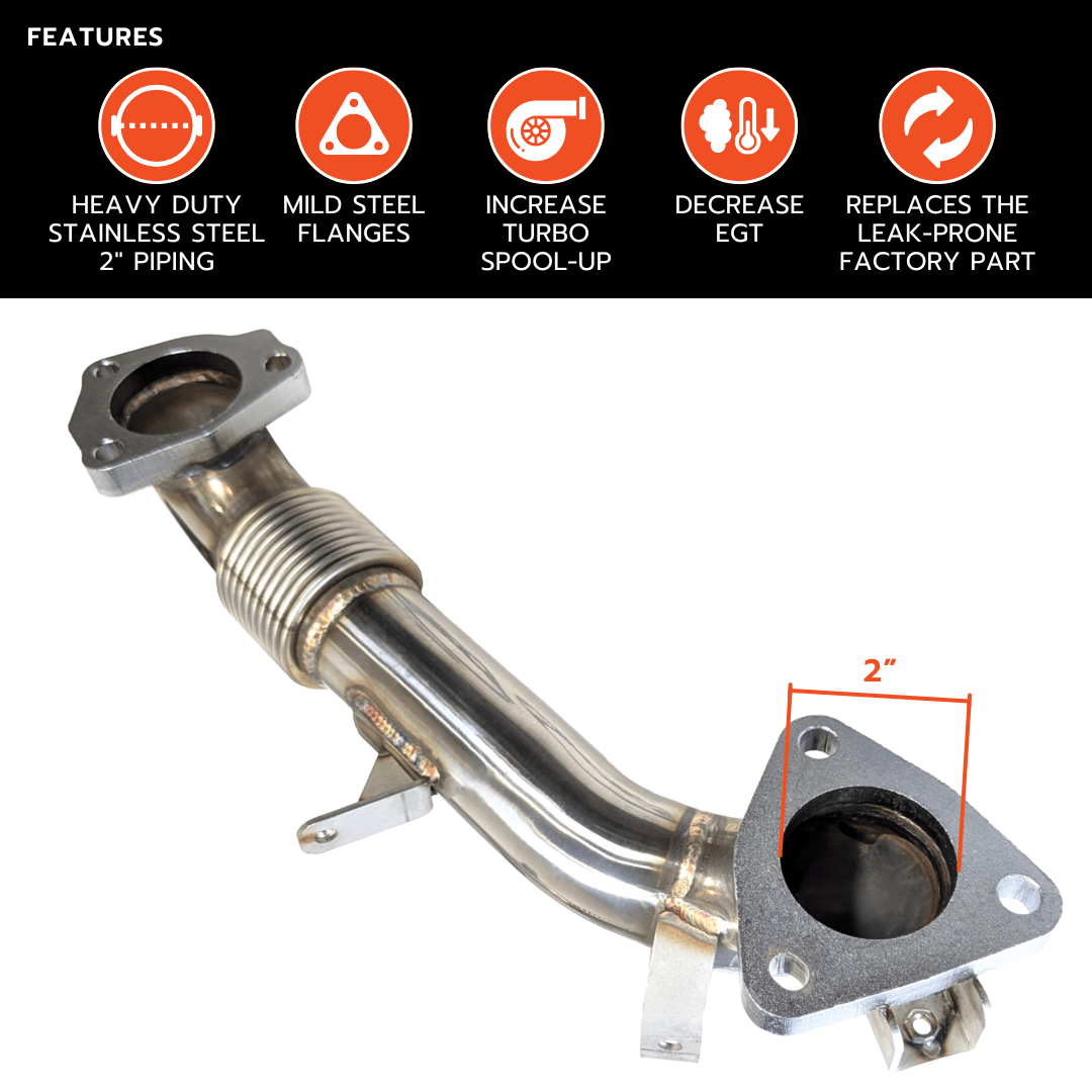 Black Bandit Up-Pipes GM Duramax 6.6L L5P - Stainless Up-Pipes (2017-2024)