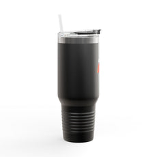 Printify Mug 40oz / Black 40oz Insulated Travel Mug with Handle — Double-Wall Vacuum Tumbler
