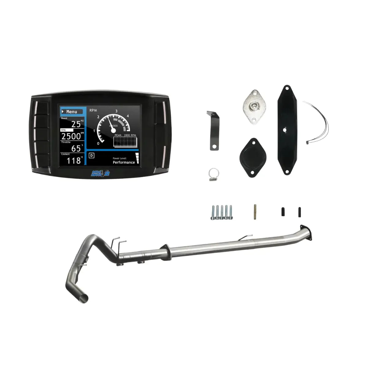 Tuner Depot All-in-one Kit 2017-2019 / 4 inch Exhaust / 304 Stainless Steel Ford Powerstroke 6.7L All-In-One Delete Kit (2011-2019)