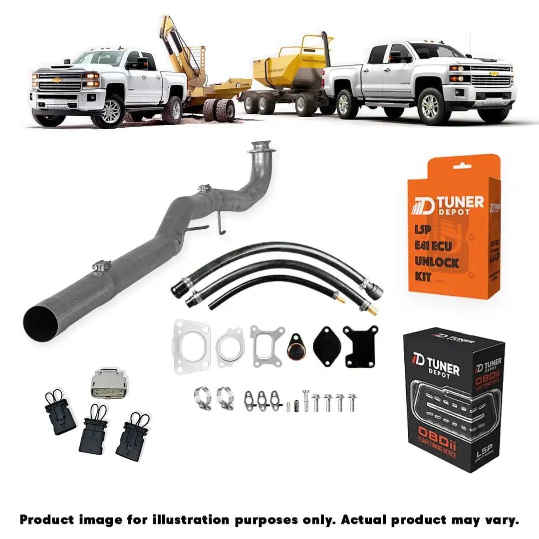 Tuner Depot All-in-one Kit 2017 - 2019 / Delete Pipe GM Duramax L5P – All-In-One DPF/DEF/EGR Delete Kit (2017-2023)