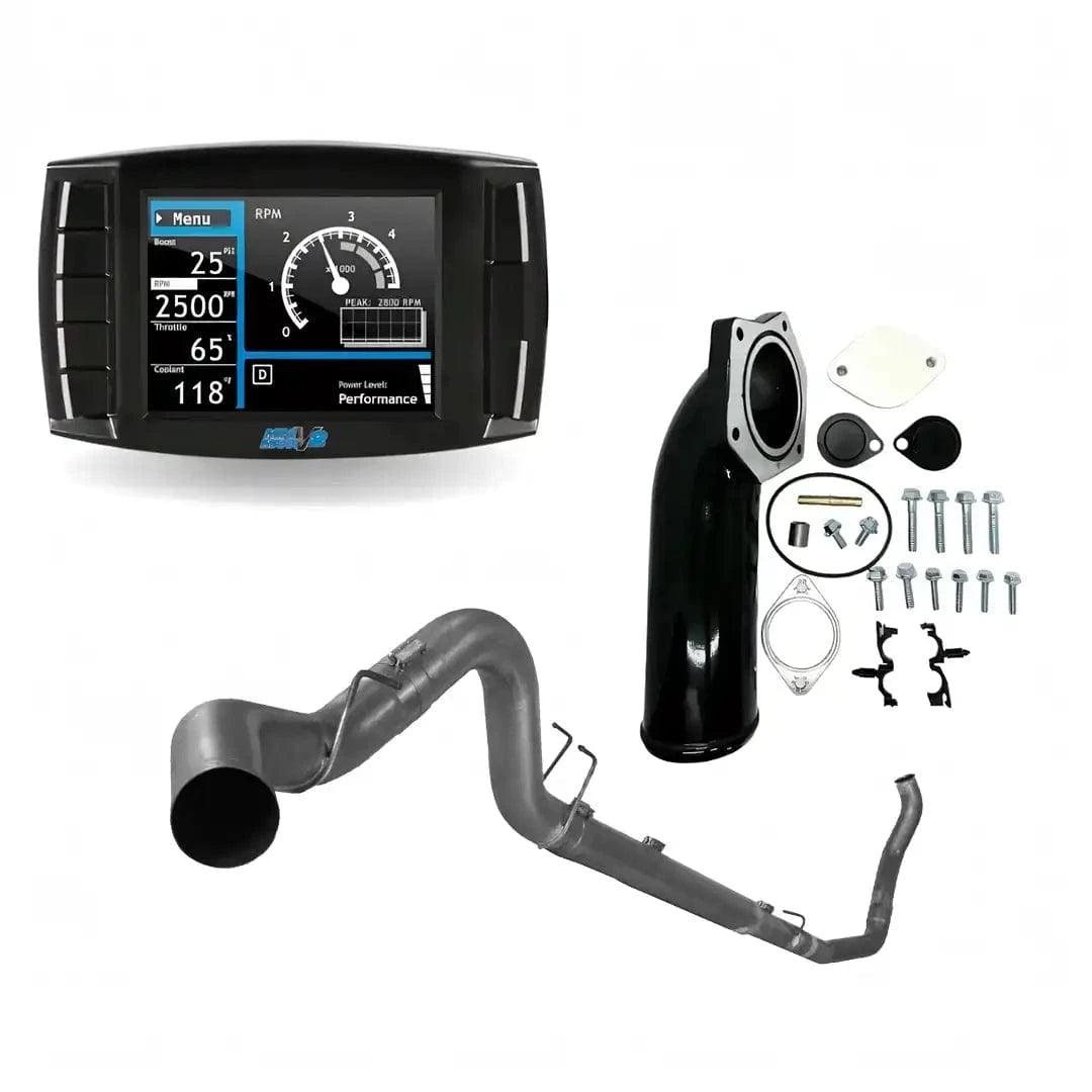 Tuner Depot All-in-one Kit Downpipe Back (T409) Ford Powerstroke 6.4L - All-In-One Delete Kit (2008-2010)