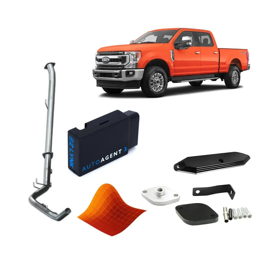 Tuner Depot All-in-one Kit Single Calibration / No do not include a TCM tune / 4-inch Exhaust Ford Powerstroke 6.7L – All-In-One DPF/DEF/EGR Delete Kit (2020-2022)