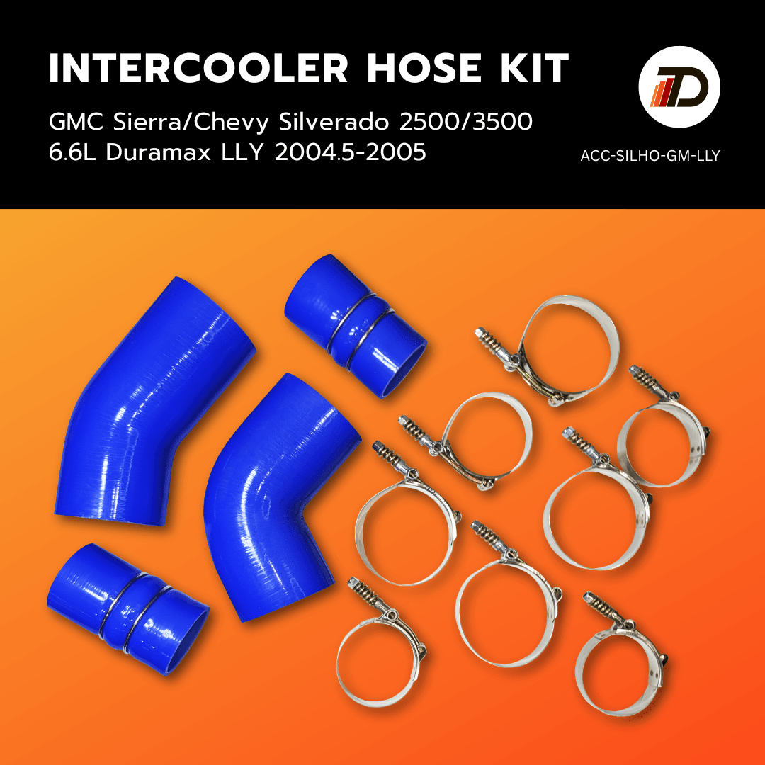 Tuner Depot Intercooler Pipe GM Duramax 6.6L - Silicone Intercooler Hose Kit (2004.5-2005)