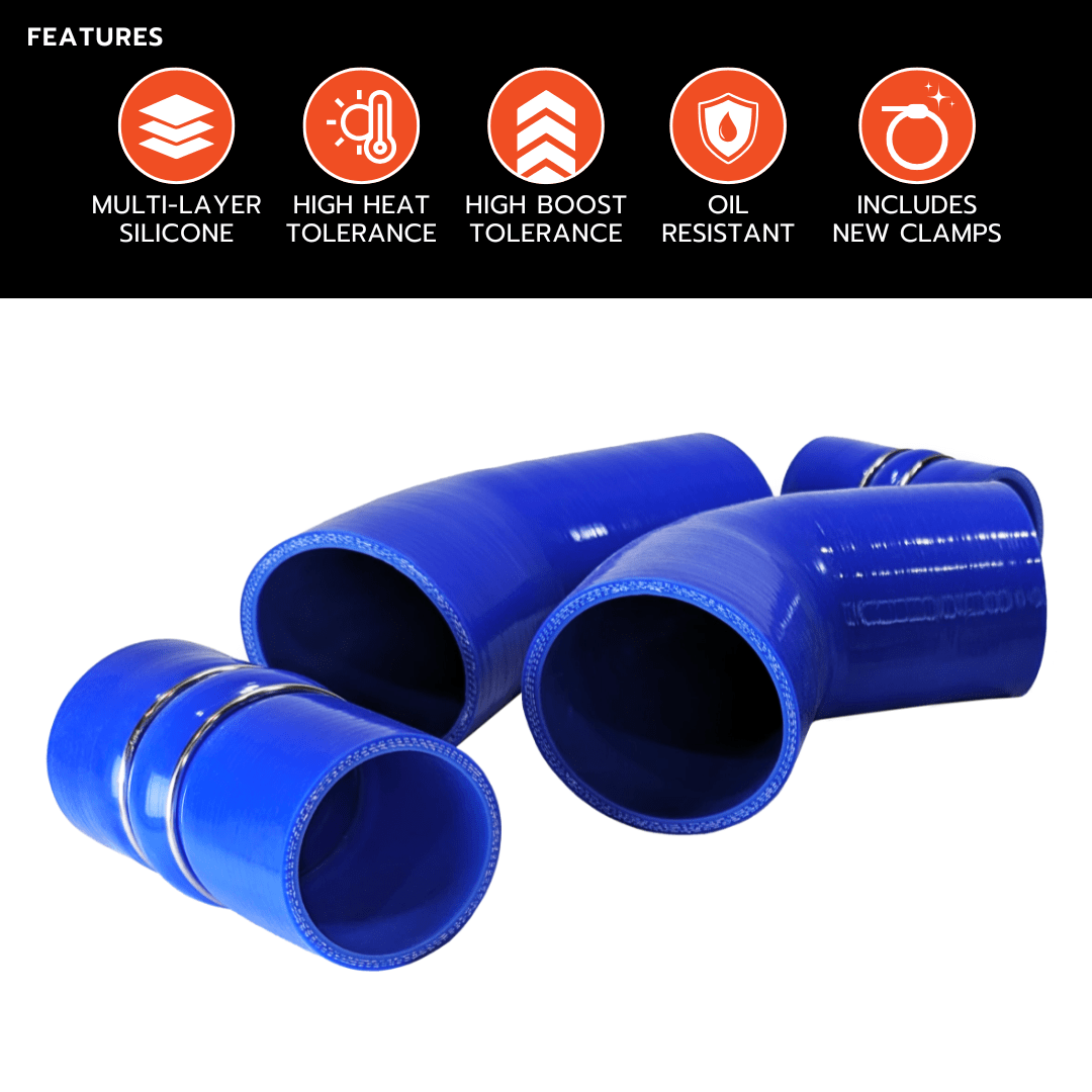 Tuner Depot Intercooler Pipe GM Duramax 6.6L - Silicone Intercooler Hose Kit (2004.5-2005)