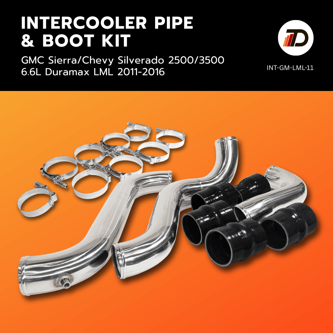 Tuner Depot Intercooler Pipe GM Duramax LML - Intercooler Pipe & Boot Kit (2011-2016)