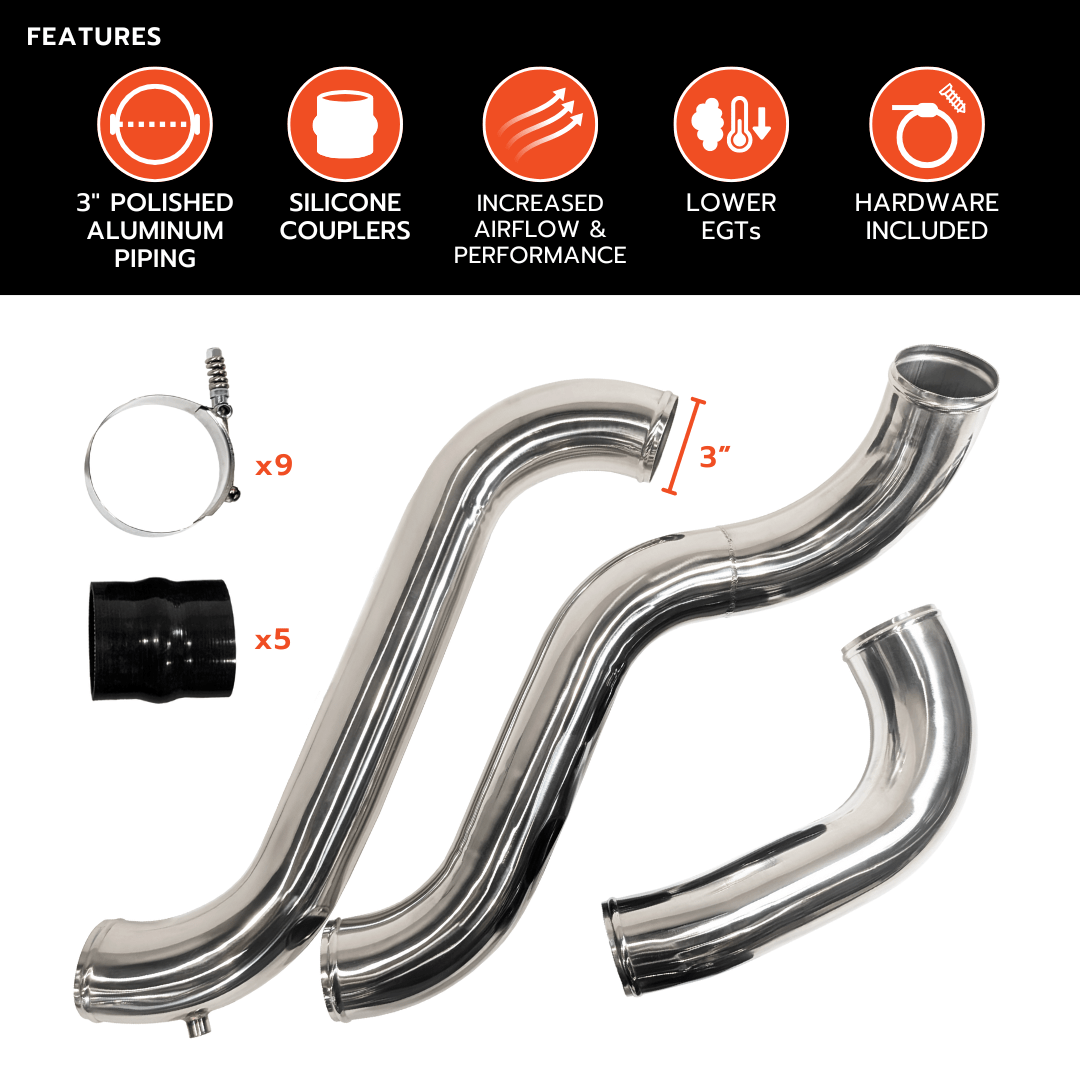 Tuner Depot Intercooler Pipe GM Duramax LML - Intercooler Pipe & Boot Kit (2011-2016)