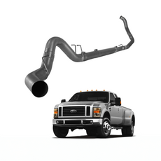 Tuner Depot Race Exhaust Ford Powerstroke 6.4L - 4" Downpipe Back Exhaust System (2008-2010)