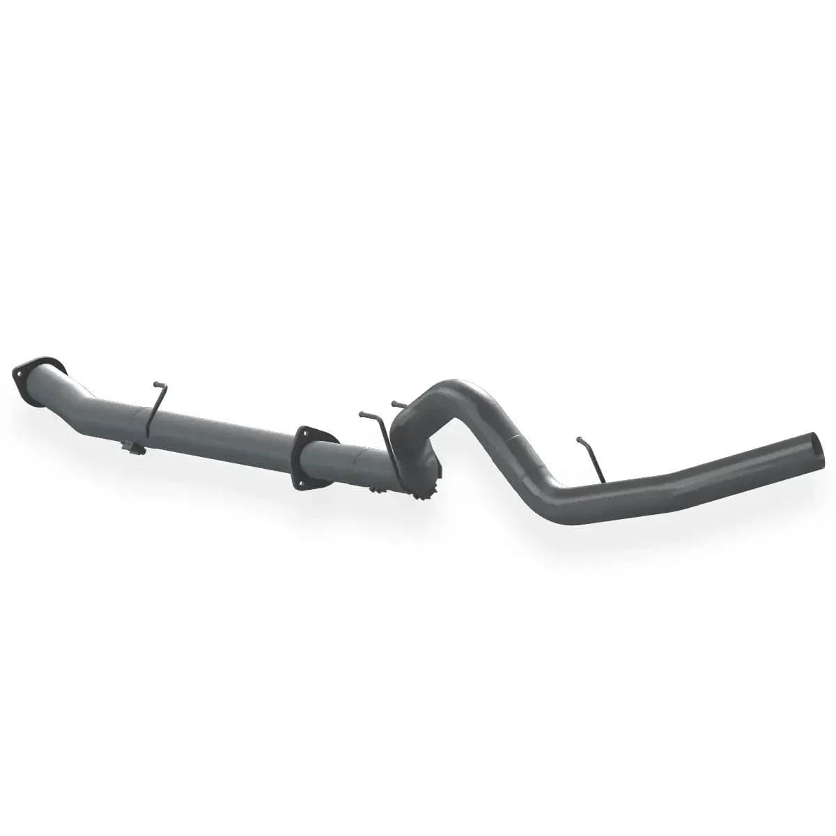 Tuner Depot Race Exhaust Ford Powerstroke 6.7L - 4" Downpipe Back Flanged 304 Stainless Steel Exhaust System BLACK BANDIT SERIES III(2011-2014)