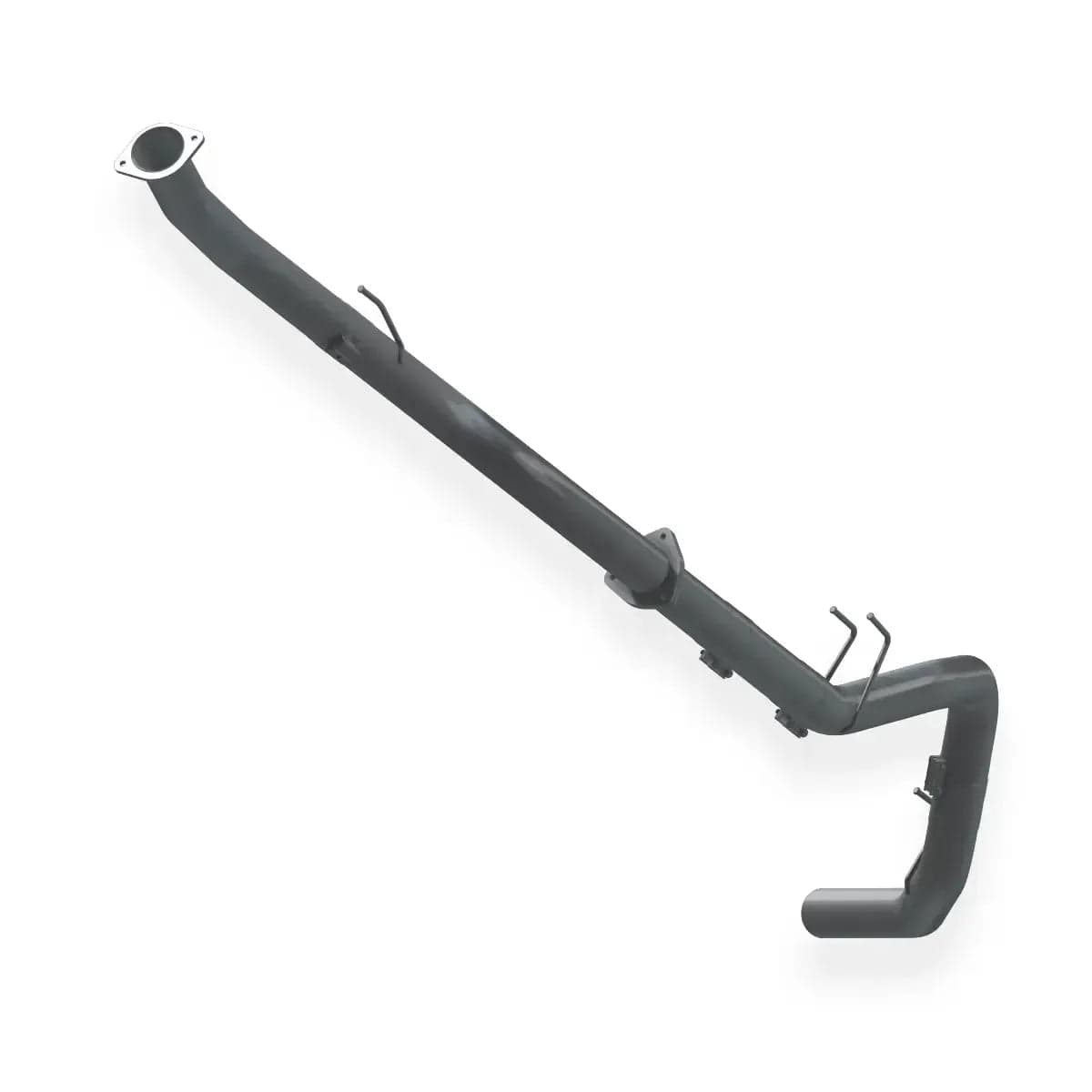 Tuner Depot Race Exhaust Ford Powerstroke 6.7L - 4" Downpipe Back Flanged 304 Stainless Steel Exhaust System BLACK BANDIT SERIES III(2011-2014)