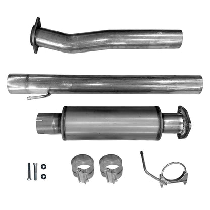 2020-2022 Ford 6.7L Powerstroke Cab & Chassis delete pipe kit with muffler, clamps and hardware