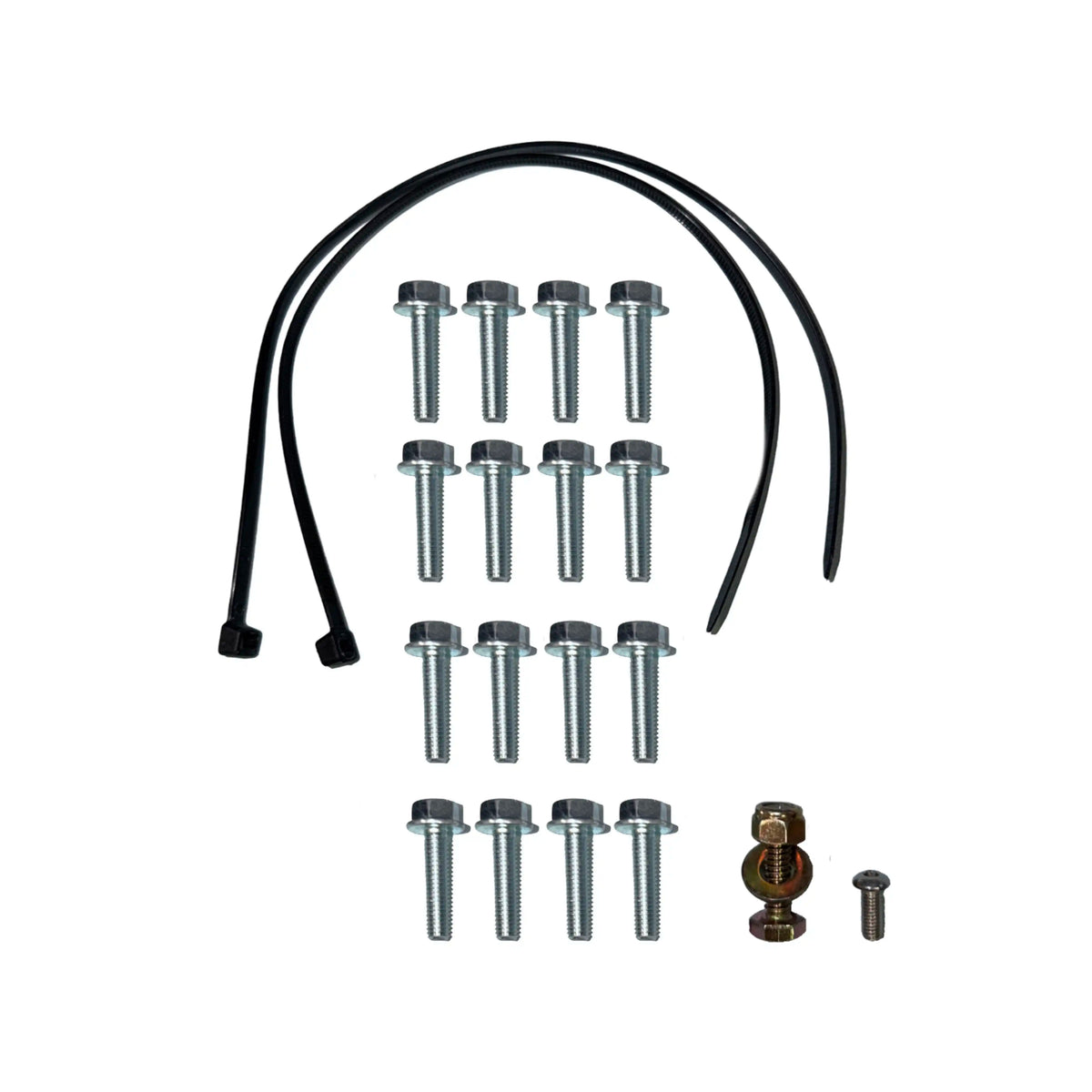 Installation hardware and fasteners for 6.7L Powerstroke high-flow aluminum intake manifold