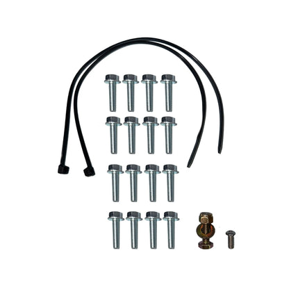 Installation hardware and fasteners for 6.7L Powerstroke high-flow aluminum intake manifold