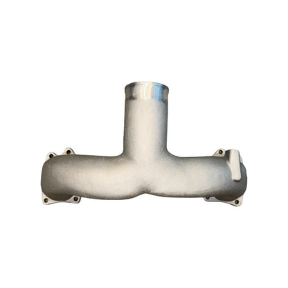 6.7L Powerstroke high-flow aluminum intake manifold front view for 2011–2014 and 2017–2019 Ford