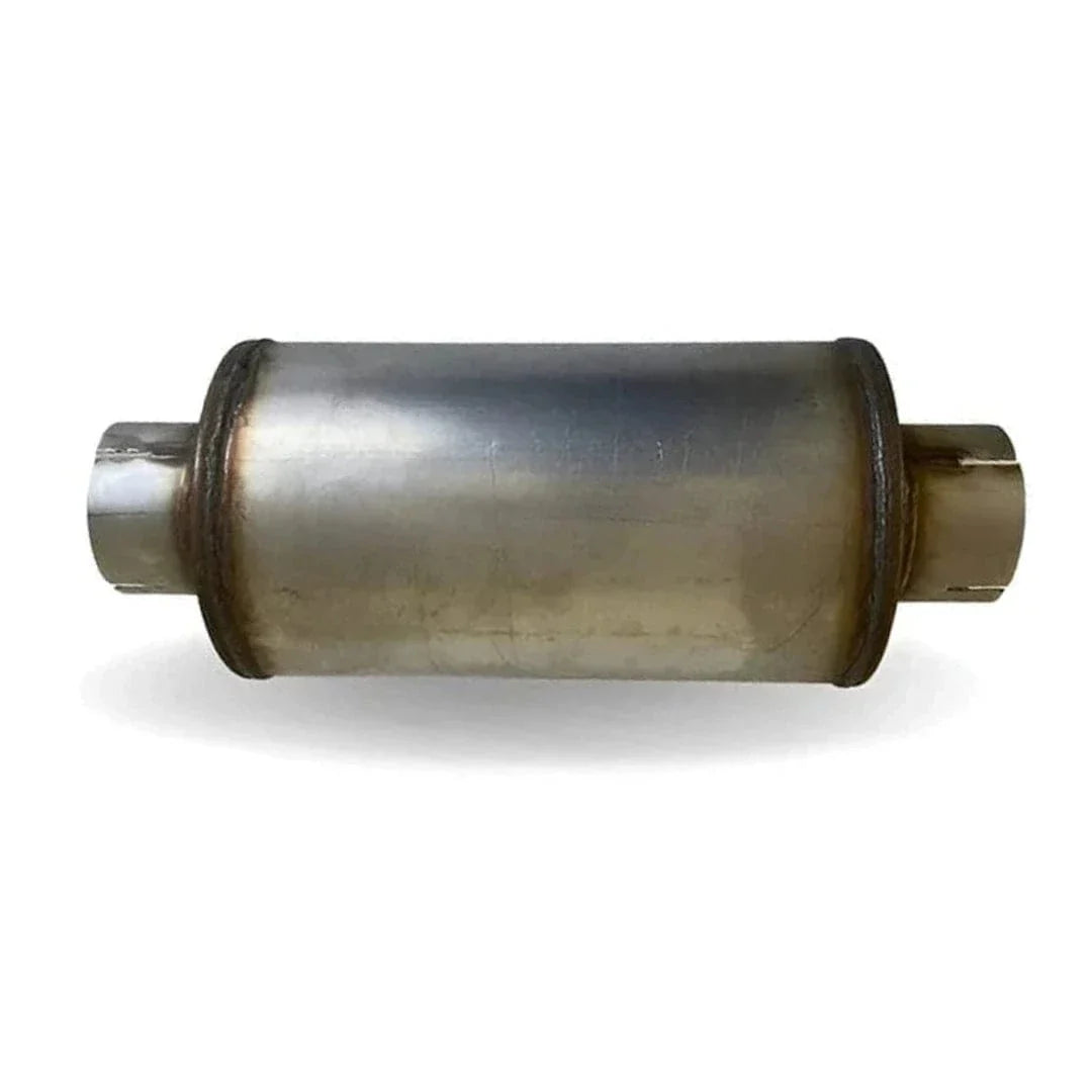 409 stainless steel diesel muffler, side view