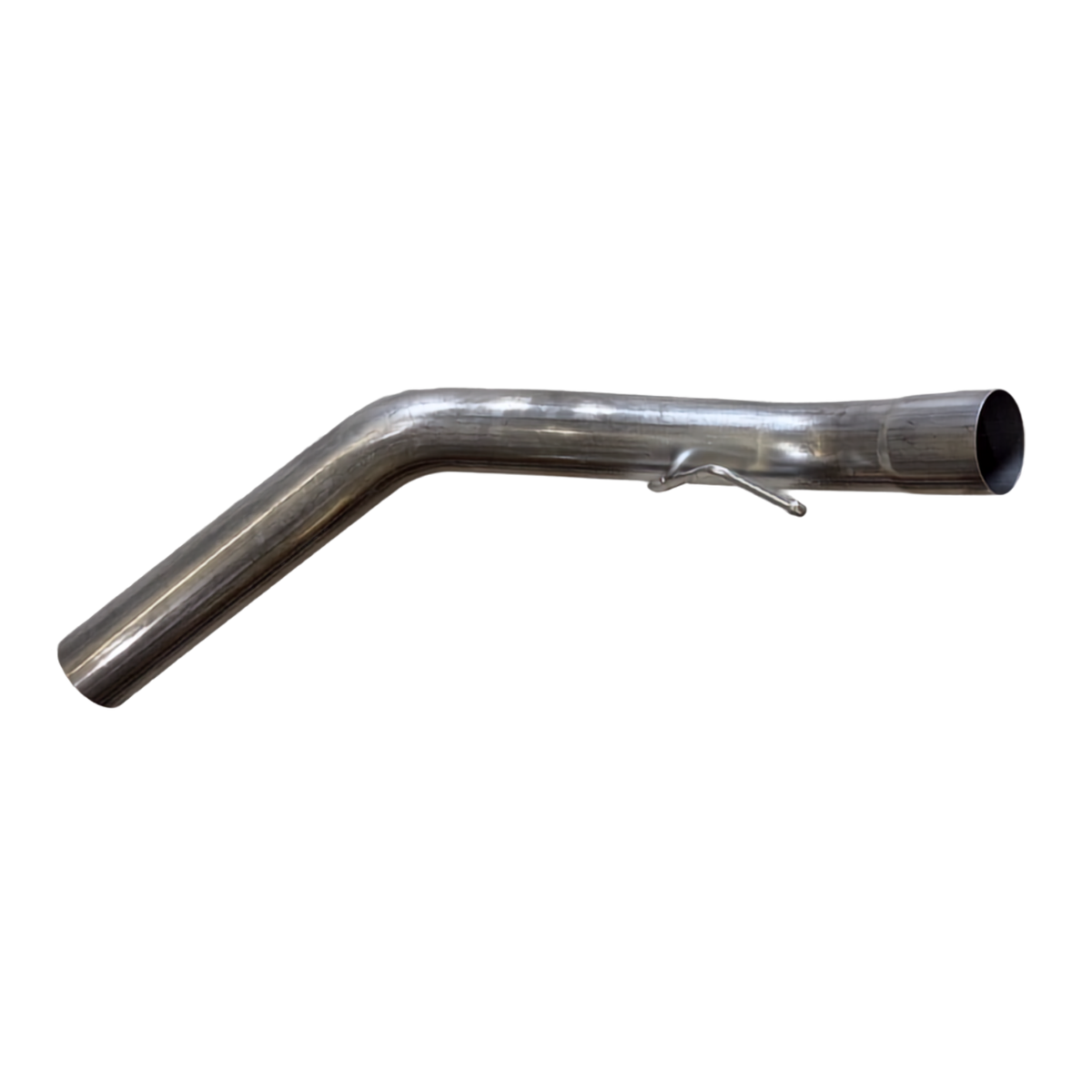 6.7 Powerstroke exhaust tailpipe section with formed bends and hanger
