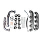  6.4L Powerstroke Exhaust Manifold Kit components including Up-pipe for 2008-2010 displayed on a white background