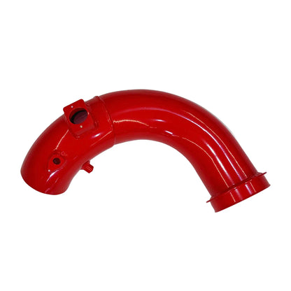 Red high-flow intake tube for 2013–2018 Ram Cummins 6.7L cold air intake system