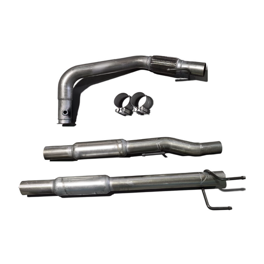 Mercedes Sprinter 3.0L 3-inch DPF delete parts kit for 2010–2025 models with exhaust pipes and clamps