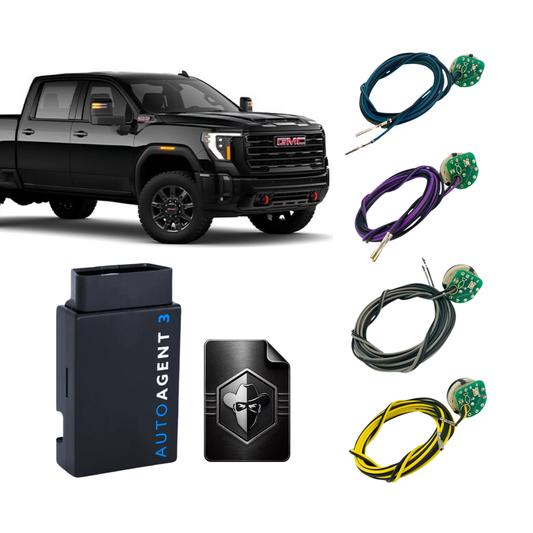 EZ Lynk AutoAgent 3 with Black Bandit Tunes and SOTF switch wiring for GM 6.6L Duramax diesel trucks.