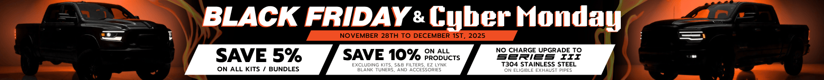 Tuner Depot Black Friday Cyber Monday up to 60 percent off on select products