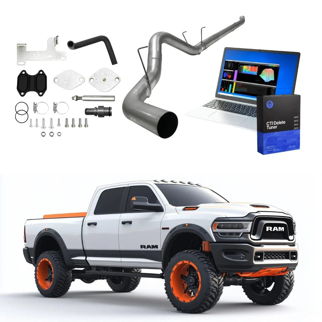 Black Bandit All-in-one Kit 0 HP / 5-inch Downpipe Back / 304 Stainless Steel Dodge Ram Cummins All-In-One CTI DPF/DEF/EGR Delete Kit (2022+)