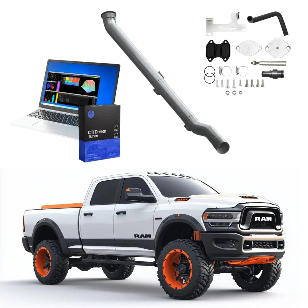 Black Bandit All-in-one Kit 0 HP / Delete Pipe / 304 Stainless Steel Dodge Ram Cummins All-In-One CTI DPF/DEF/EGR Delete Kit (2022+)