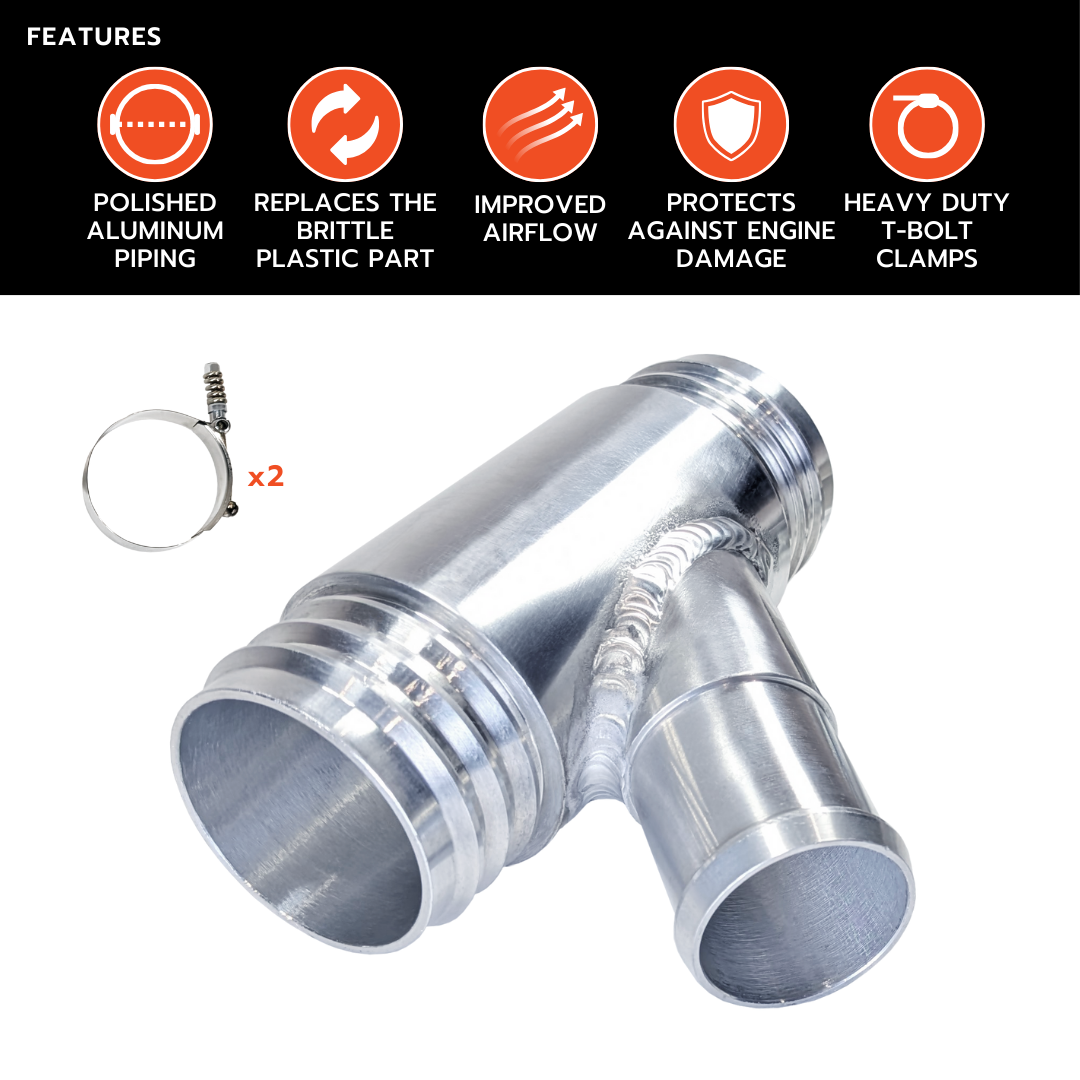 Black Bandit Coolant Y-Pipe Ram Cummins 6.7L - Aluminum Coolant Y-Pipe (2013-2019)