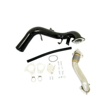 Components of the Black Bandit Duramax  LBZ EGR & Cooler Delete Kit on a white background