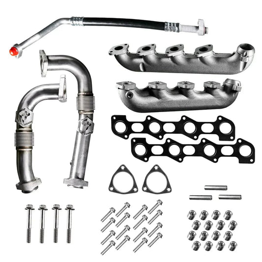 Black Bandit Exhaust Manifold Kit Ford Powerstroke 6.4L – Exhaust Manifold Kit w/ Up-pipe (2008-2010)