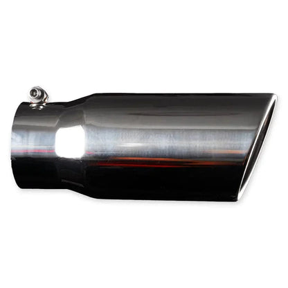 Black Bandit Exhaust Parts 5" – 6" Polished (5"-6"-15") Universal Stainless Steel Exhaust Tip - Black Bandit