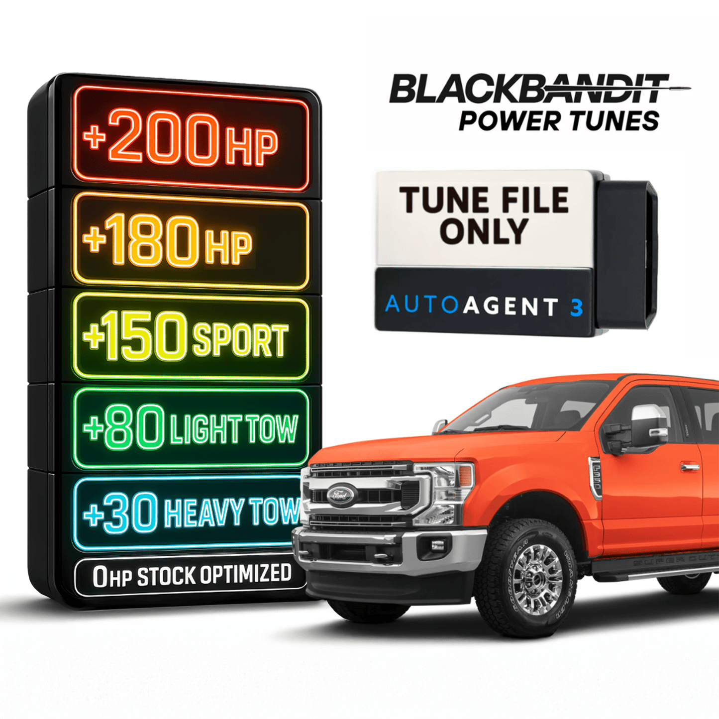 Black Bandit Power Tunes Tuning 2020-2022 / No do not add an EZ Lynk / Single Tune with Full Support Ford Powerstroke - EZ Lynk Power Tuning Package