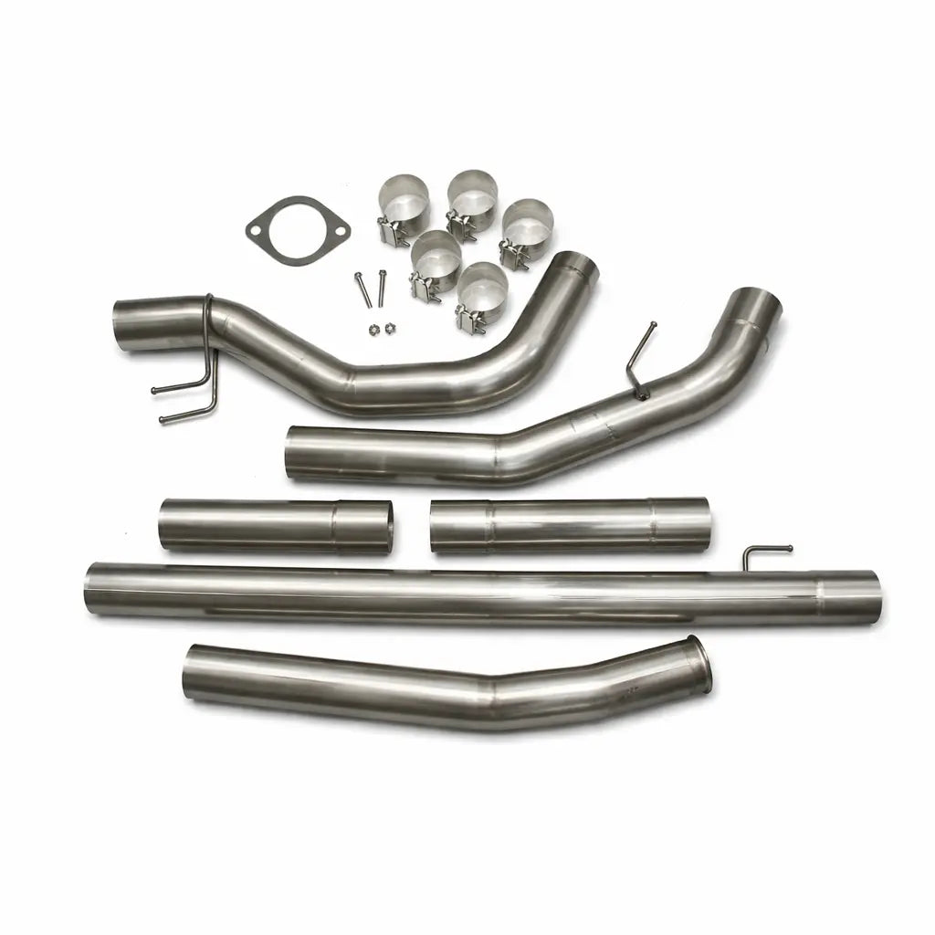 Black Bandit Race Exhaust 2011-2022 / 304 Stainless Steel Ford Powerstroke 6.7L Cab & Chassis 4" Downpipe-Back Stainless Steel Exhaust (2011-2025)