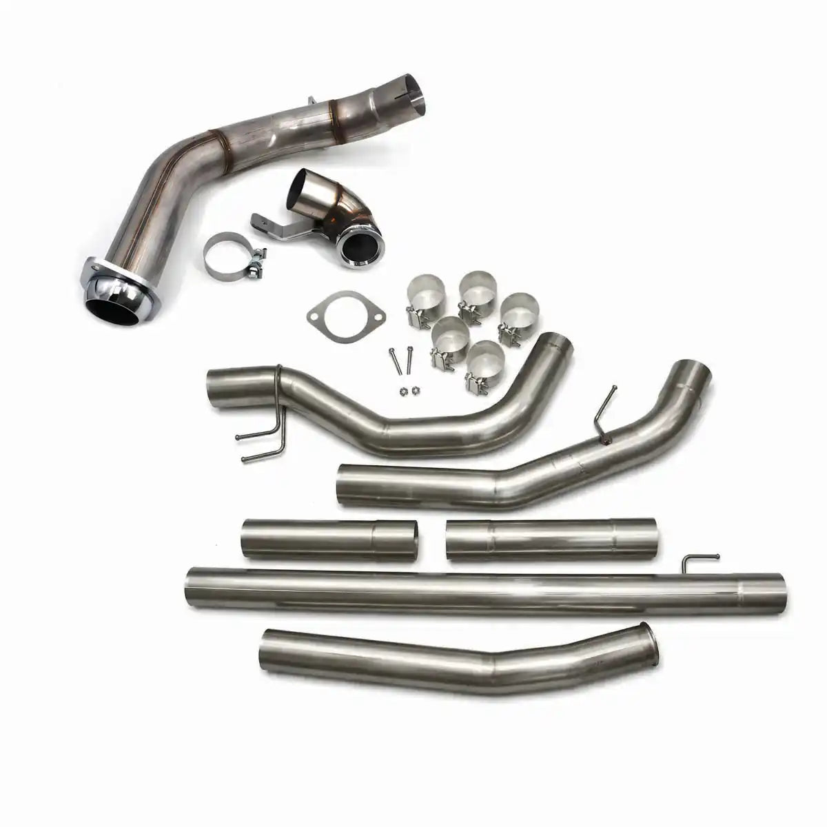 Black Bandit Race Exhaust 2023-2025 / 304 Stainless Steel Ford Powerstroke 6.7L 4" Downpipe-Back Stainless Steel Exhaust (2011–2025)