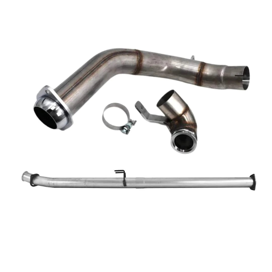 Black Bandit Race Pipe 2023-2024 / 409 Stainless Steel Ford Powerstroke 6.7L – Cat & DPF Delete Pipe (2011-2024)