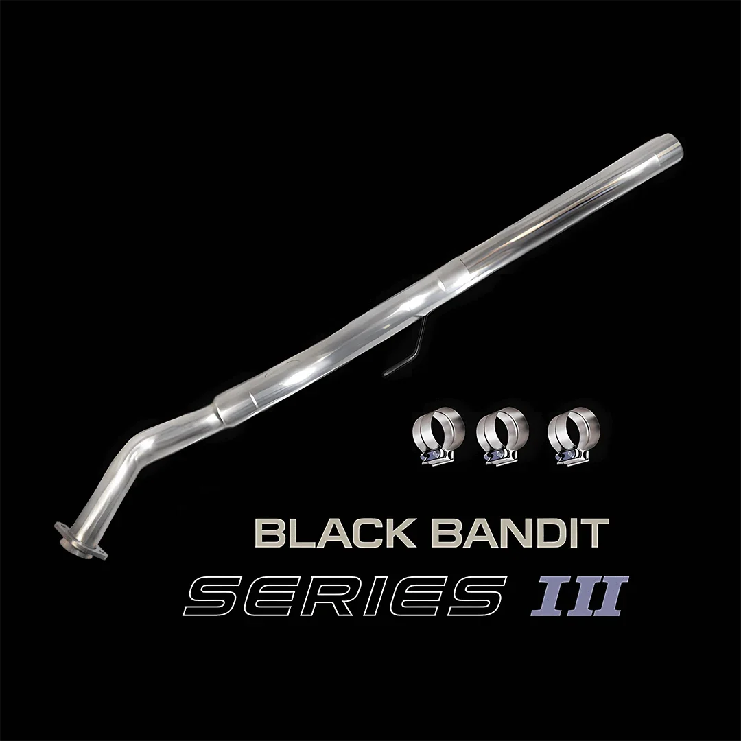 Black Bandit Race Pipe Ford Powerstroke 3.0L  -  Cat & DPF Delete Pipe (2018-2020)