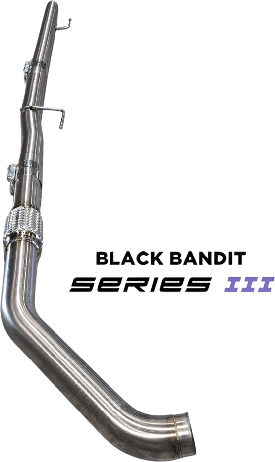 Black Bandit Race Pipes 304 Stainless Steel Ram EcoDiesel 3.0L - Cat & DPF Delete Pipe (2014-2019)