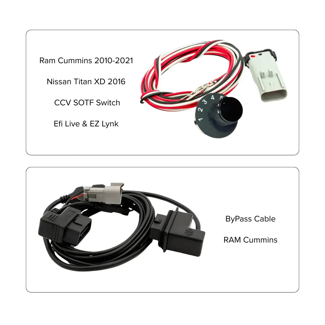 Cummins EZ Lynk Tuner and Tune Bundle packaged cables