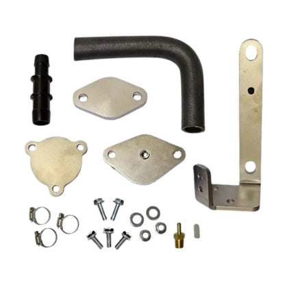 3.0L EcoDiesel RAM EGR Delete Kit components displayed on a white background.