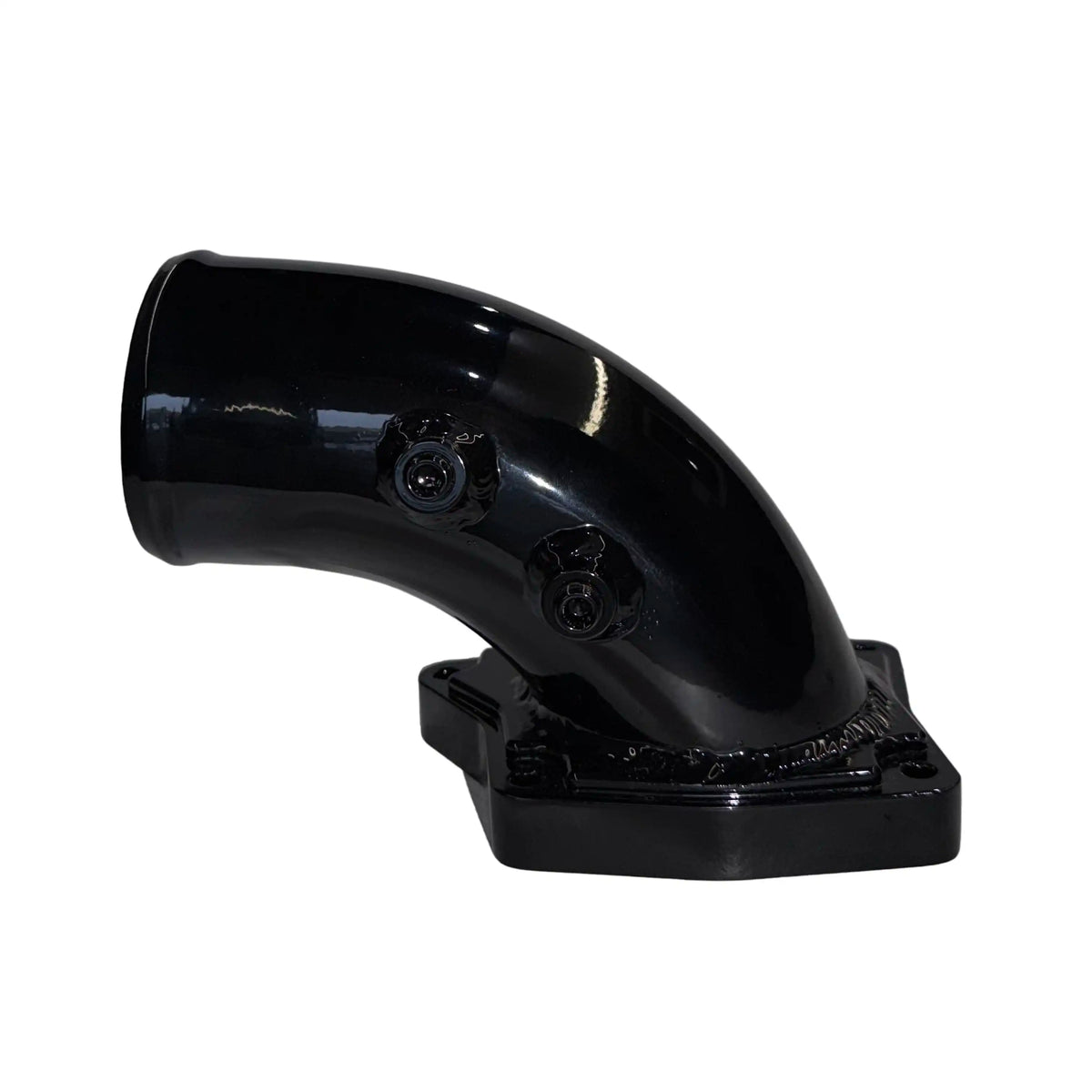 Black high-flow intake elbow for 2003–2007 Ford 6.0L Powerstroke