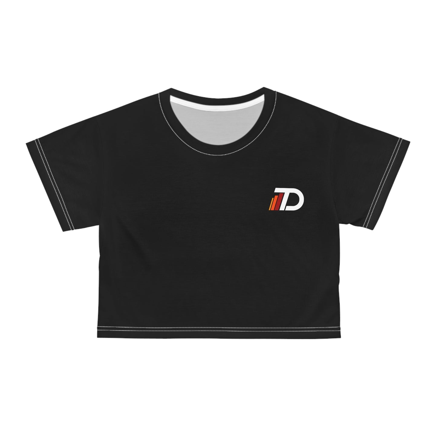 Printify All Over Prints White stitching / XS TunerDepot Stripes Women's Crop Tee