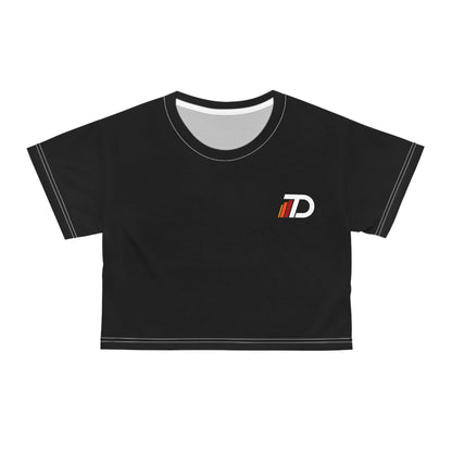 Printify All Over Prints White stitching / XS TunerDepot Stripes Women's Crop Tee