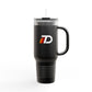 Printify Mug 40oz / Black 40oz Insulated Travel Mug with Handle — Double-Wall Vacuum Tumbler