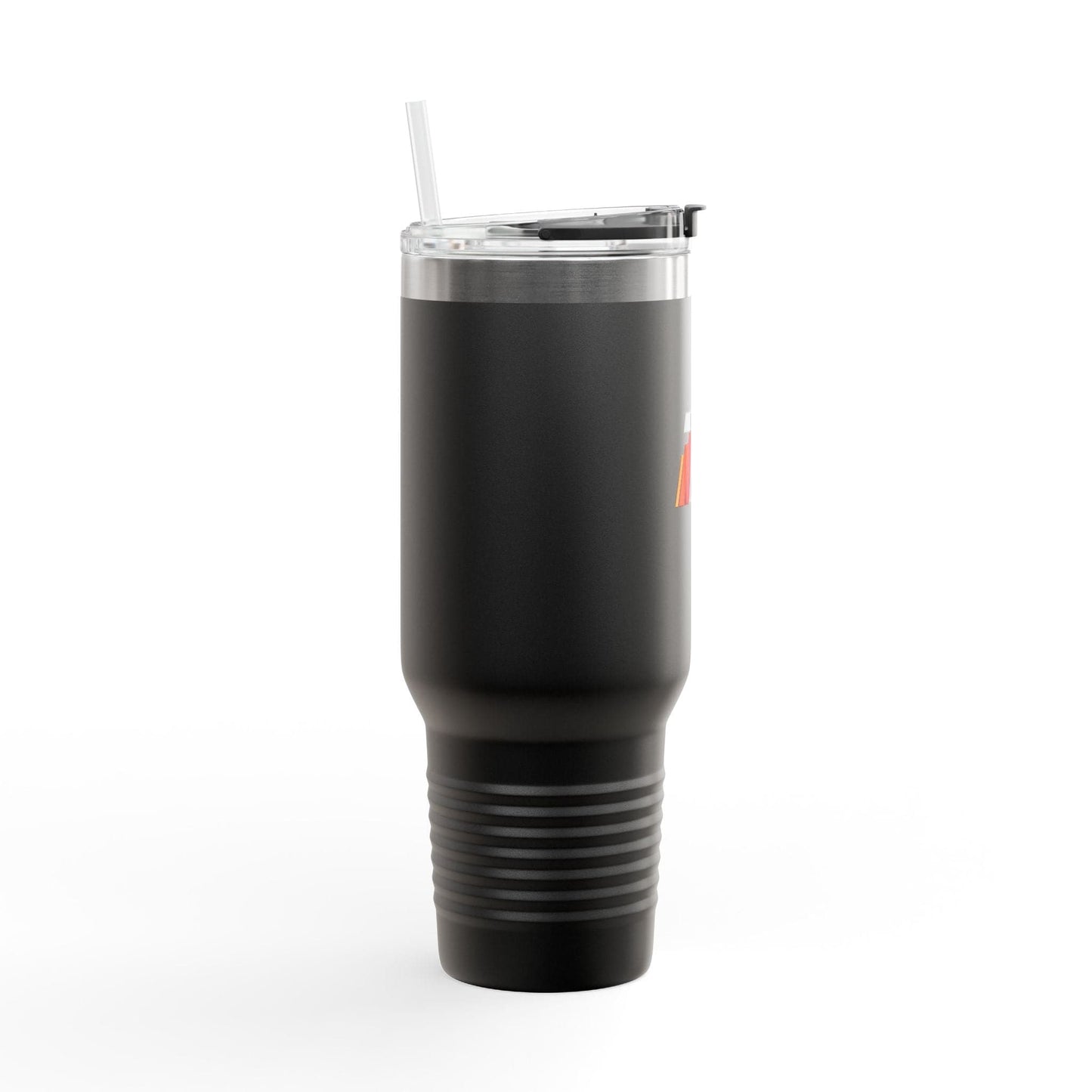 Printify Mug 40oz / Black 40oz Insulated Travel Mug with Handle — Double-Wall Vacuum Tumbler
