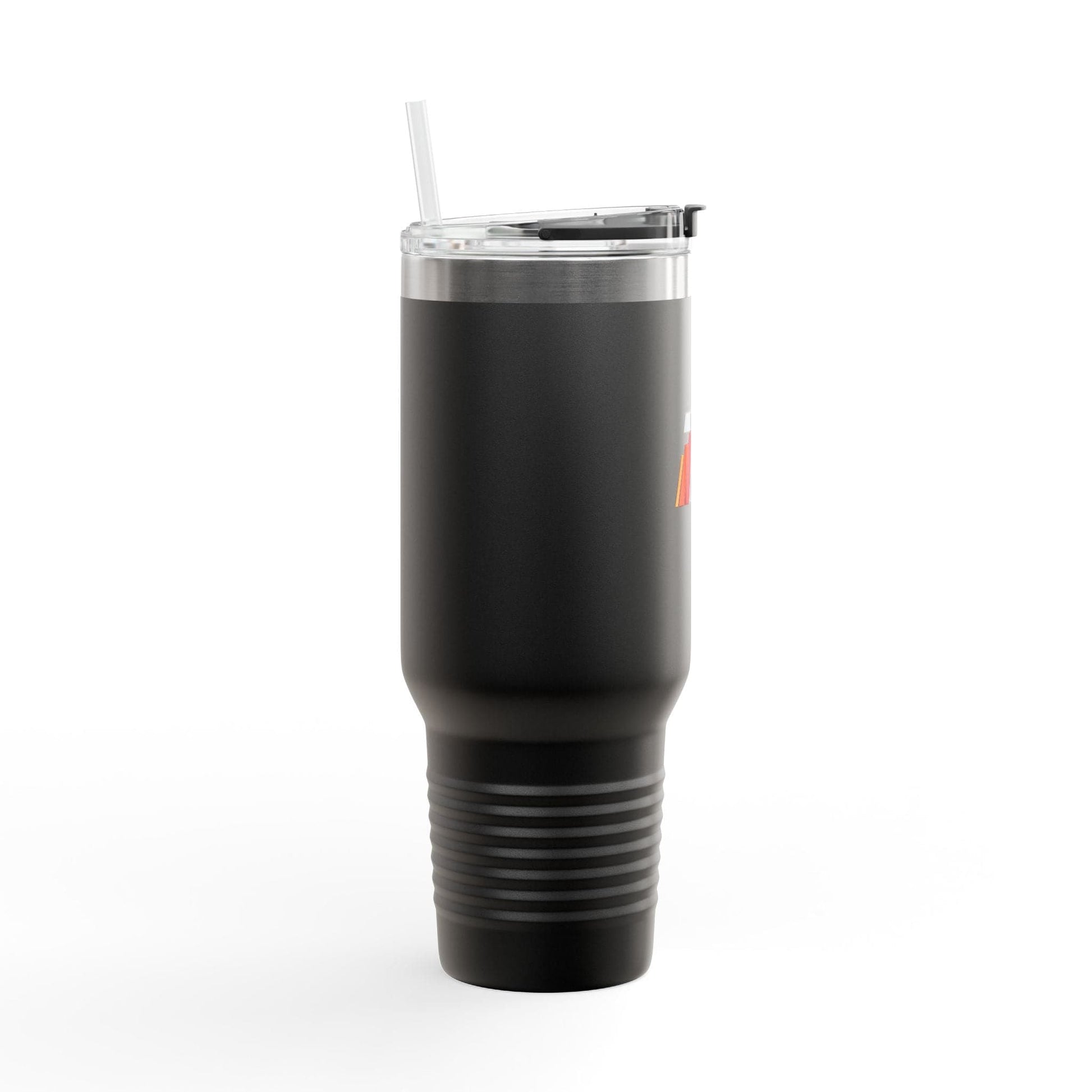 Printify Mug 40oz / Black 40oz Insulated Travel Mug with Handle — Double-Wall Vacuum Tumbler