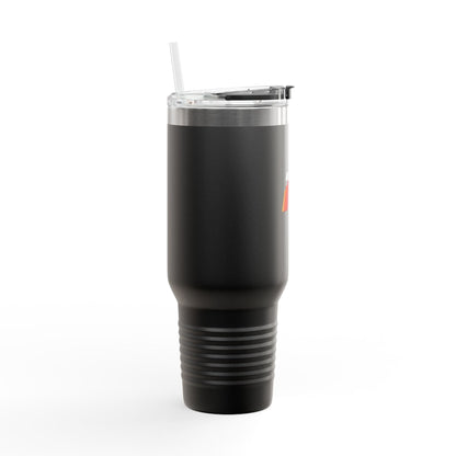 Printify Mug 40oz / Black 40oz Insulated Travel Mug with Handle — Double-Wall Vacuum Tumbler